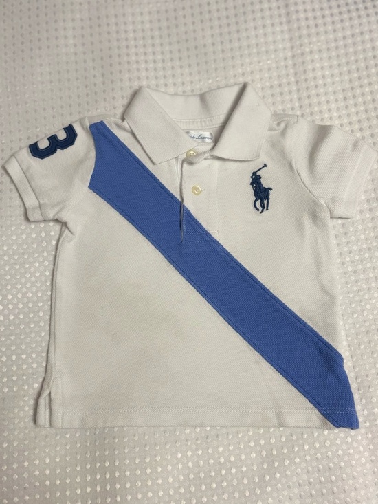 Ralph Lauren Other - Ralph Lauren White & Blue Polo Shirt for 9 months, baby